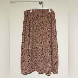 DAVI & DANI Brown Leopard Skirt
